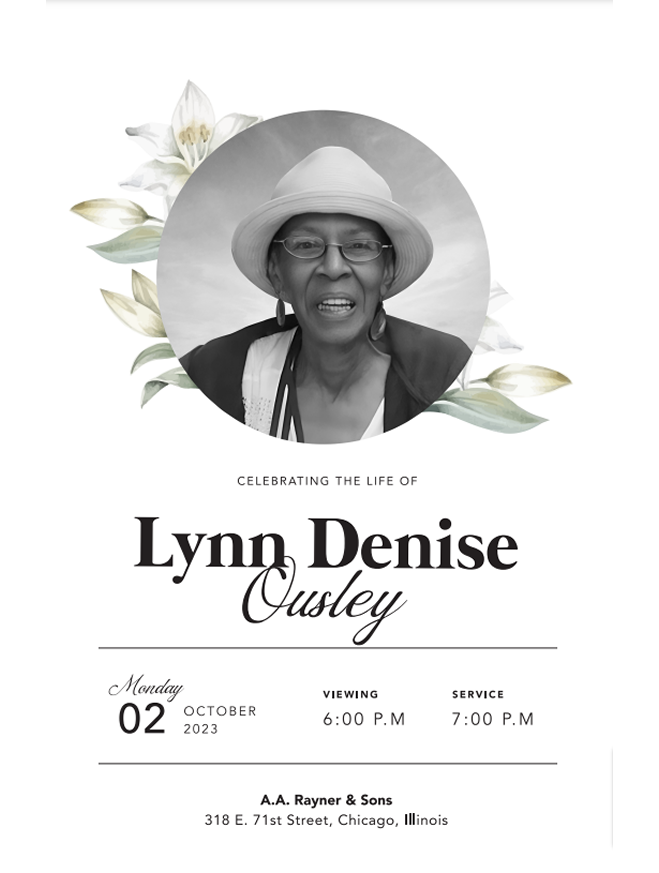 Lynn D. Ousley funeral service details